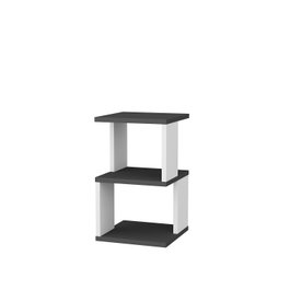 Hanah Home Mesilla de Noche Escandinava Antracita Blanco 29.6x29.6x49.4 cm